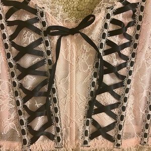 NWT victoria’s secret dream angel pink corset top